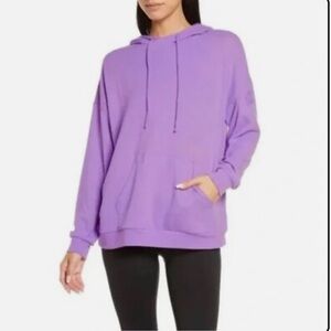 Alo Yoga Alolux Soho Cozy Hoodie in Bright Orchid